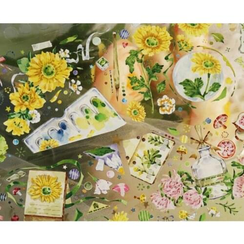 1 Loop Birdie Daisy Hedgehog House Masking Tape Paper New Special Oil Journal