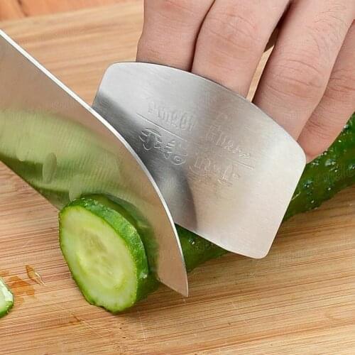 Stainless Steel Kitchen Tool Hand Finger Protector Cut Slice Safe Guard Kitchen Gadget Sets