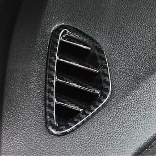 Lsrtw2017 Carbon Fiber Abs Car Dashboard Vent Outlet Frame for Chevrolet Trax Tracker Opel Mokka 2019 2020 2021 Accessories Auto