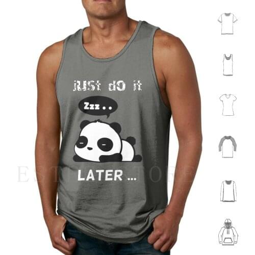 Later Tank Tops Vest Sleeveless Lazy Culture Funny Kid Lazy Kids New Culture Pop Culture Retro Sloth Teen Youth Lazy
