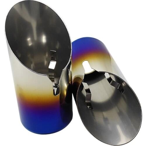 80mm Diameter Car Exhaust End Tip Pipe For BMW 3 Series Stainless Steel Muffler Tail Throat Decoration Modification Accessories