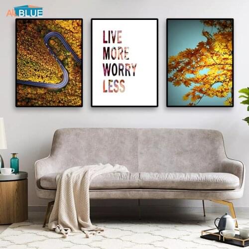 Forest Lanscape Wall Art Canvas Poster And Print Nordic Wall Art Canvas Painting Wall Picture For Living Room Motivational Quote