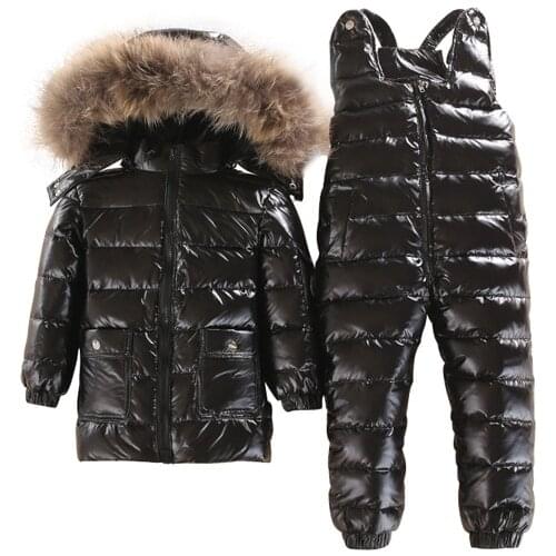 New Style Children Down Jacket Baby Winter Ski Wear Boys Girls Infant Winter Jacket Baby Boy Parka Snow Set Warm