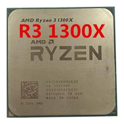 AMD Ryzen R3 1300X CPU Processor Quad-Core Socket AM4 3.5GHz TDP 65W 10MB Cache 14nm DDR4 Desktop