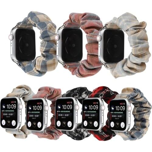 Scrunchie Elastic Watch Straps Watchband for Apple Watch Band Series 6 5 4 3 2 1 Se 38mm 40mm 42mm 44mm for iwatch Series Strap