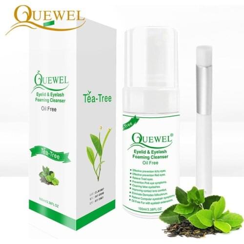 100ml Eyelash Extension Cleanser Shampoo Professional Eye Lashes Foam Cleaner Individual Eyelashes Quewel Makeup Remover Tools