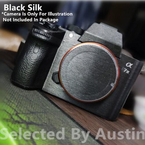 For Camera Skin Guard Decal Protector Black Silk Sony Sony A7R4 A7R3 A7M3 A7R2 A7M2 A7 A7R Anti-scratch Wrap Film Sticker Cover