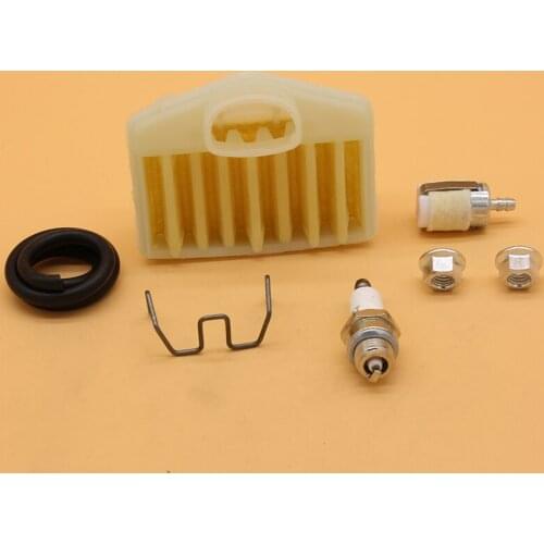 Air Filter Clip Flywheel Bar Nuts Turn-Up Spark Plug Kit For HUSQVARNA 362 365 371 372 Garden Chainsaw Spare Parts