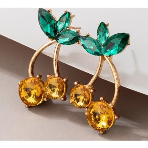 Docona Luxury Colorful Crystal Drop Earrings for Women Fashion Irregular Geometric Dangle Earrings Jewelry Accessories 16311