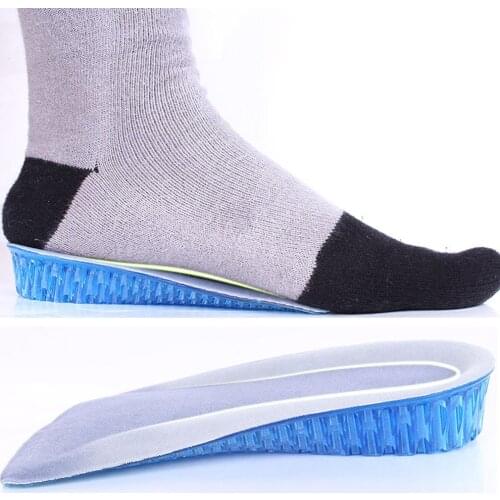 1 Pair Silicone Heel Cushion Unisex Gel Heel Lifts Height Increase Insoles Shoe Feet Care Inserts Pads Foot Protectors