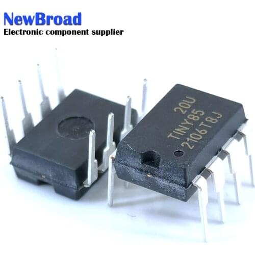 10PCS ATTINY85-20PU DIP-8 ATTINY85 DIP8 85-20PU ATTINY85-20 DIP new and original