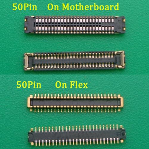 20pcs 50pin LCD Display Touch digitizer screen flex FPC connector for Huawei enjoy 8E lite play 7 Y5 Prime 2018 plug on board