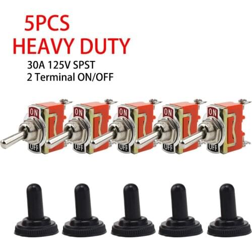 YOMI 5Pcs Gratis Verzending Goede Kwaliteit E-TEN1021 2-Pin SPST 2 Terminal AAN-UIT 15A 250 V Toggle schakelaar orange