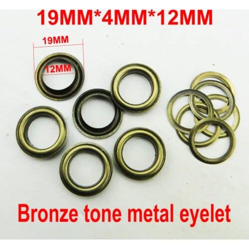 100PCS 12MM gold silver BRONZE TONE METAL EYELETS button sewing clothes accessories ME-020