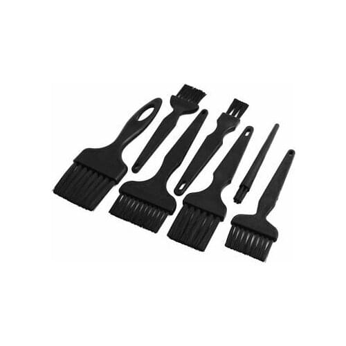 7 in 1 Black Plastic Handle Conductive Ground ESD Anti Static Brush