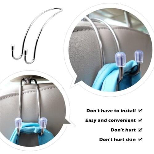 Car hanger car hook Car metal clip, car seat hook, car hanging bag ,Metal Clips car seat hook auto headrest hanger bag