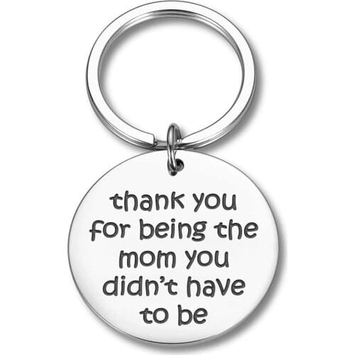 Mothers Day Keychain Gifts for Mom Mother From Daughter Son Key Ring New Mom Gifts Thank You Keychain Family Gifts Pendant