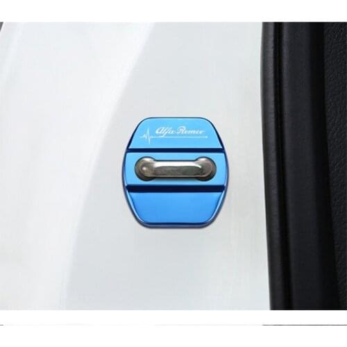 Door Lock Decoration Protection Cover case for Alfa Romeo Giulia Stelvio Accessories Car Styling