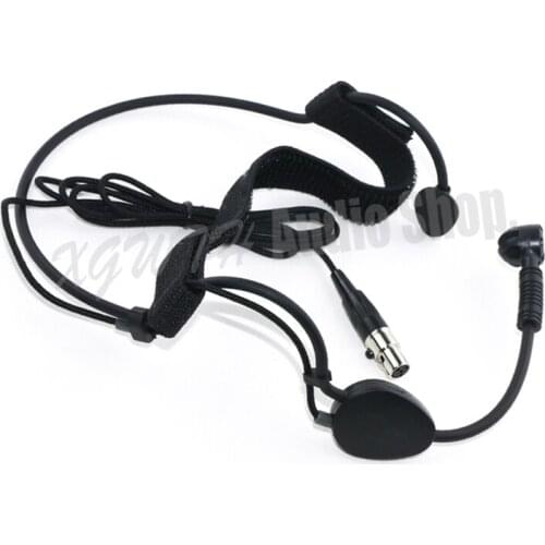 Black Wired Condenser Cardioid Headset Microphone For SHURE XLR 4PIN TA4F Plug Wireless Body-Pack Transmitter