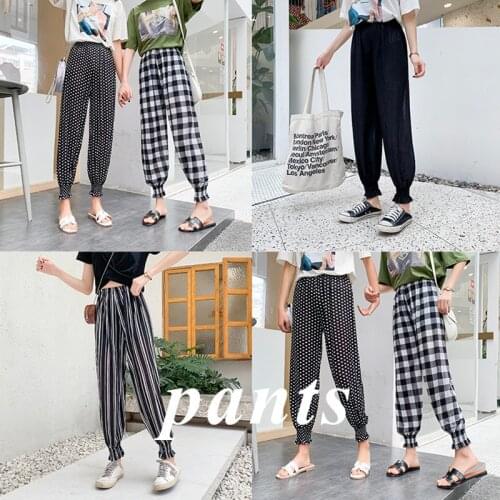 Childrens Pants 2021 Summer New Girls Casual Wide-Leg Pants Ice Silk Chiffon Waist Baby Mosquito Casual Pants