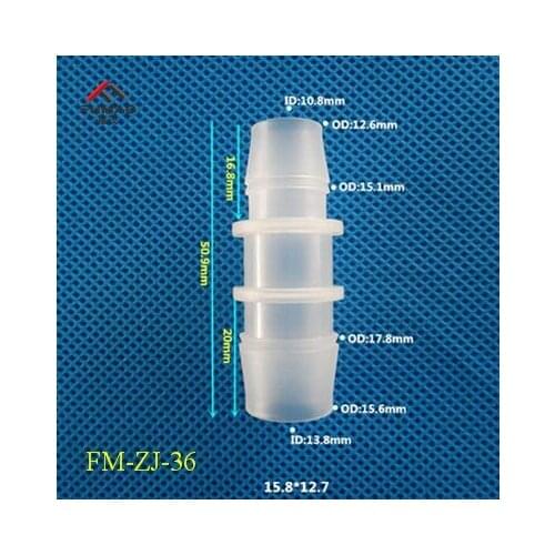 FUMAO Straight barb barbed double way joint hose repair joint plastic connector straight barb