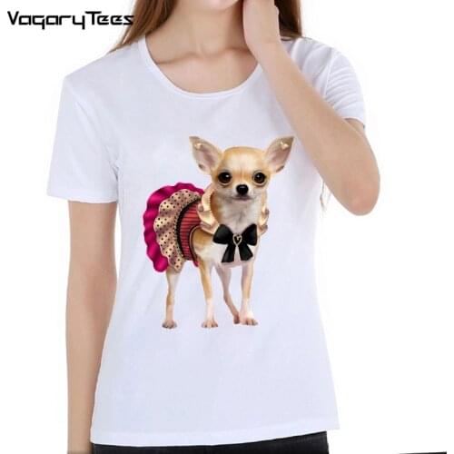 Theres Advantages to Being Cute T Shirt Women Chihuahua lovers print TShirt funny dog design lovely girl t-shirt Tees
