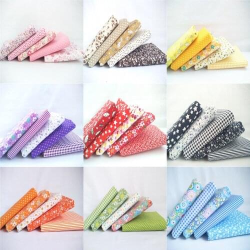 5 pieces of printed cotton handmade DIY cloth group 25*25cm/50*50cm small floral patchwork cloth head pattern fabric handicraft