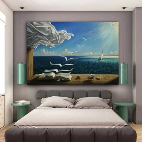 Surrealism Canvas Paintings By Salvador Dali Famous Wall Art Posters And Prints Wall Pictures For Living Room Home Decor