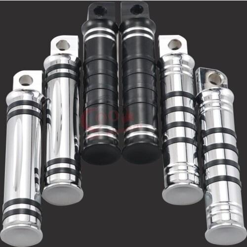 Motorcycle Aluminum Foot Pegs Footrest For Harley Touring Electra Glide Custom Sportster XL Dyna Fat Bob Softail