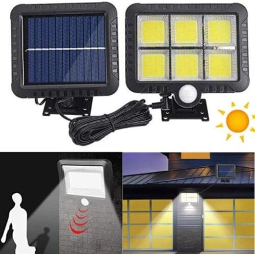 Motion Sensor Solar Powered Light Wall Lamp Waterproof LED Split Light Outdoor Garden Sportlight Street Lamp Solar Power Light