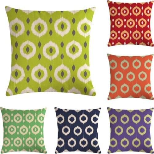 Dot Geometric Print Cushion Covers 45*45cm Tulip Design Gifts Home Bedroom Couch Decoration Pillowcase