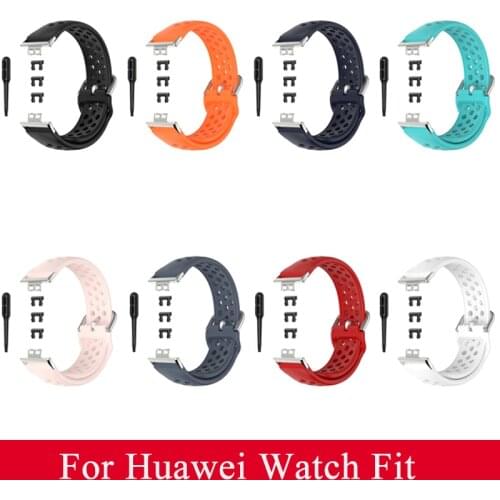 Newest 5.5-8.7 Inches Silicone Band For Huawei Watch Fit (TIA-B09/TIA-B19) Watchband Bracelet Strap For Huami Silicone Band