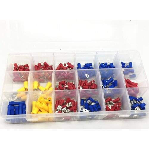 300pcs /1set Electrical Wire Crimp Terminals Kit Insulated Terminator Spade Butt Connectors Assorted terminales Set