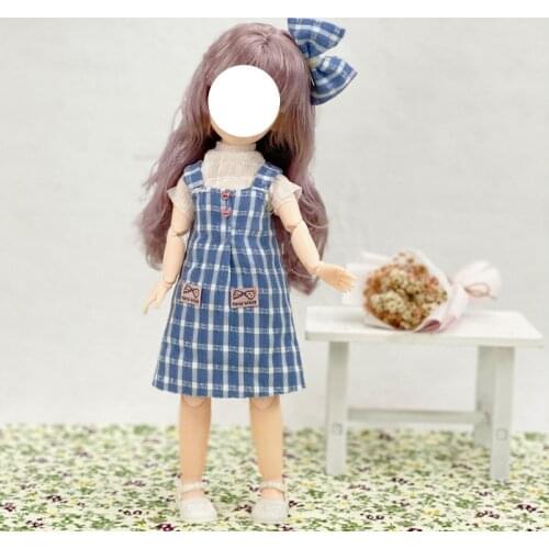 Clothes for 30cm 1/6 BJD Dolls Suit Girls DIY Dress Up Fashion Suit Dress Clothes Toys Fat Body Doll Can Worn Doll Accessories
