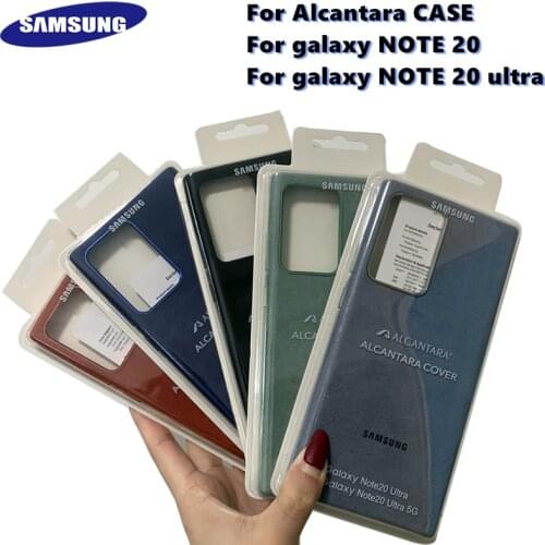 Original Samsung Galaxy NOTE 20/NOTE 20 Ultra/NOTE 20 Ultra 5G for Alcantara Cover Leather Luxury Premium Case Anti-Fall Case