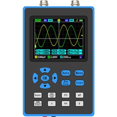 DSO2512G Oscilloscope 120M Bandwidth Dual Channel Oscilloscope 2.8 Inch Display FFT Spectrum Analysis Three Trigger Modes