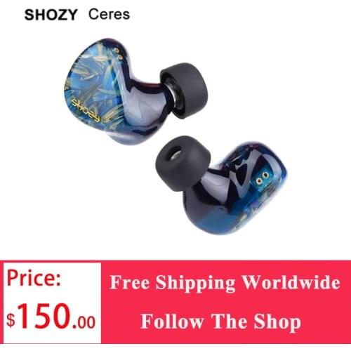 Shozy Ceres Hybrid Technology In Ear HIFI Wired Music Earphones 2 Way Frequency Division Gaming Headphones Detachable Cable
