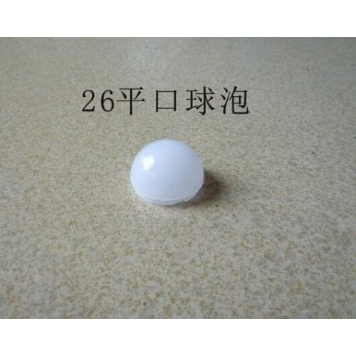 REWS-26 High quality LED Optical Lens, PC Ball Covering, Size: 26X16mm, Milk Color , Clean surface