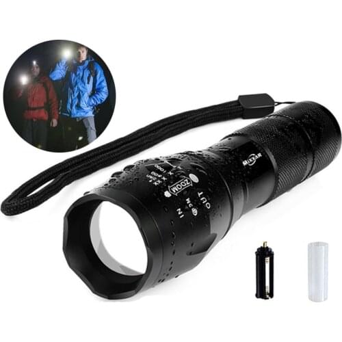 LED Flashlights Powerful Waterproof LED Lamp Torch Lanternas Laser Pen Military Police Flashlight Torch