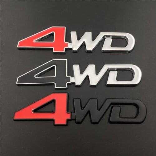 Car Exterior accessory 4WD Metal Car Sticker Auto Body Emblem Badge For Dodge KIA BMW Volvo Skoda Renault Lexus Cadillac Jaguar