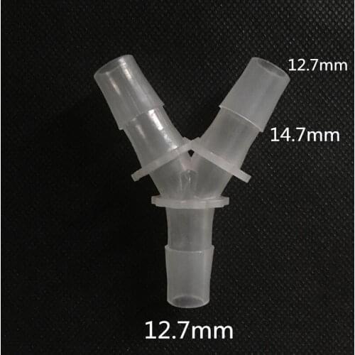 12.7mm Y plastic connectors