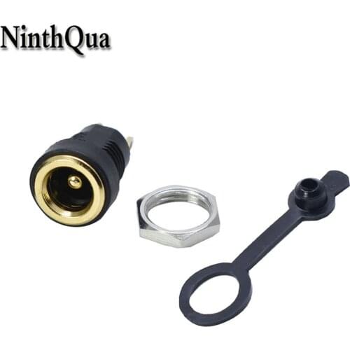 1/3/5pcs DC022B Gold plated DC Power Supply Jack Socket Female Connector 3.5*1.35mm Plug Adapter Panel Mount 2 Terminal Types