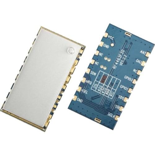 2PCS RF4463F30+Antenna 433MH High Power 1W 30dBm Wireless Transceiver Module Si4463 RF Transmitter and Receiver
