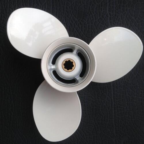 Free shipping 9 1/4x11 For 9.9hp PARSUN propellers parsun propellers15hp marine propeller 8 tooth spine aluminum propellers