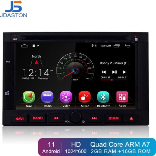 JDASTON Android 10.0 Car DVD Player For PEUGEOT 3008 5008 2009 2010 2011 GPS Navigation 2 Din Car Radio Multimedia WIFI Stereo