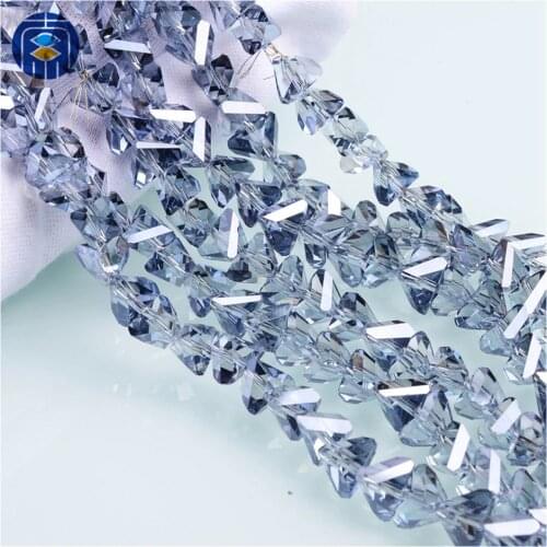 JuleeCrystal Beads Factory 4/6/8/10mm Wholesale Triangle Glass Beads For DIY Making