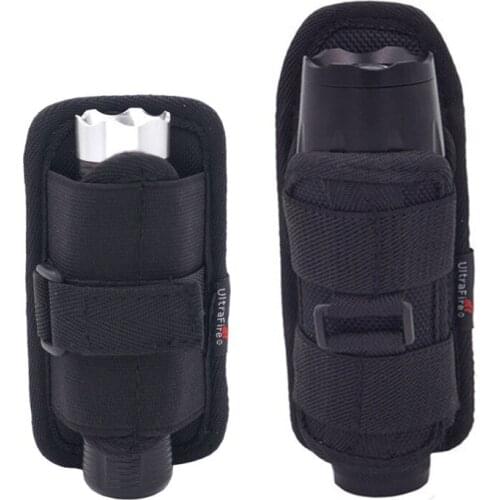 Flashlight Holster Baton Holder Nylon Duty Flashlight Holder Belt Carry Case for Tactical Flashlights