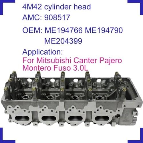 4M42T engine parts bare cylinder head 908 517 JMI207S for Mitsubishi diesel Canter Pajero Montero Fuso 3.0TDi 3.0L 2000- DOHC