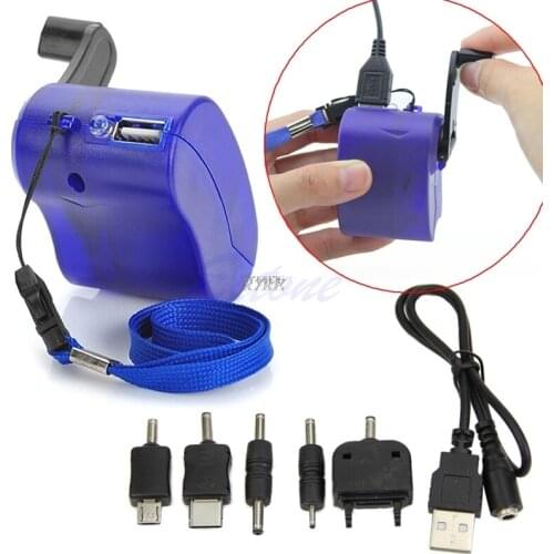 2018 NEW Dynamo Hand Crank Generator USB Cellphone Emergency Charger For MP3 PDA Phone