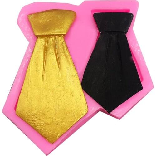 Tie.Cake Silicone Mold For Fondant Chocolate Cupcake Candy Decoration Baking Tool Clothes Moustache Resin Art Clay Moulds